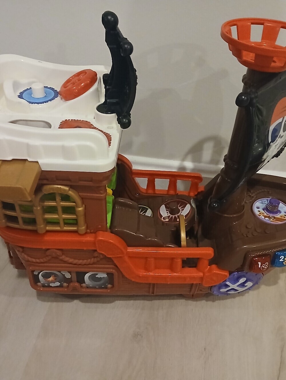 Vtech Treasure Seekers Pirate Ship Boat Foldout Playset + 2 Figures Toy W/Wheels - Picture 6 of 8